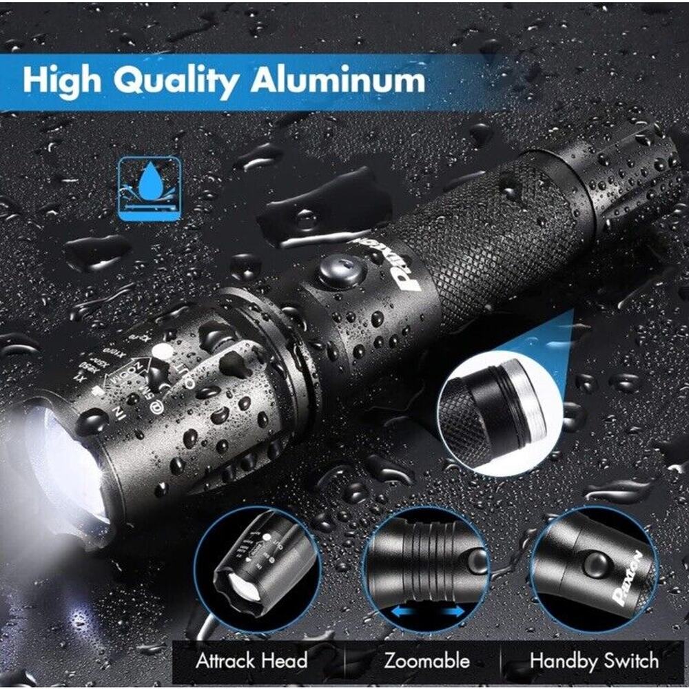 🔥PHIXTON Flashlights Rechargeable LED Powerful 5000 Lumen BNWT🔥 - Picture 6 of 7